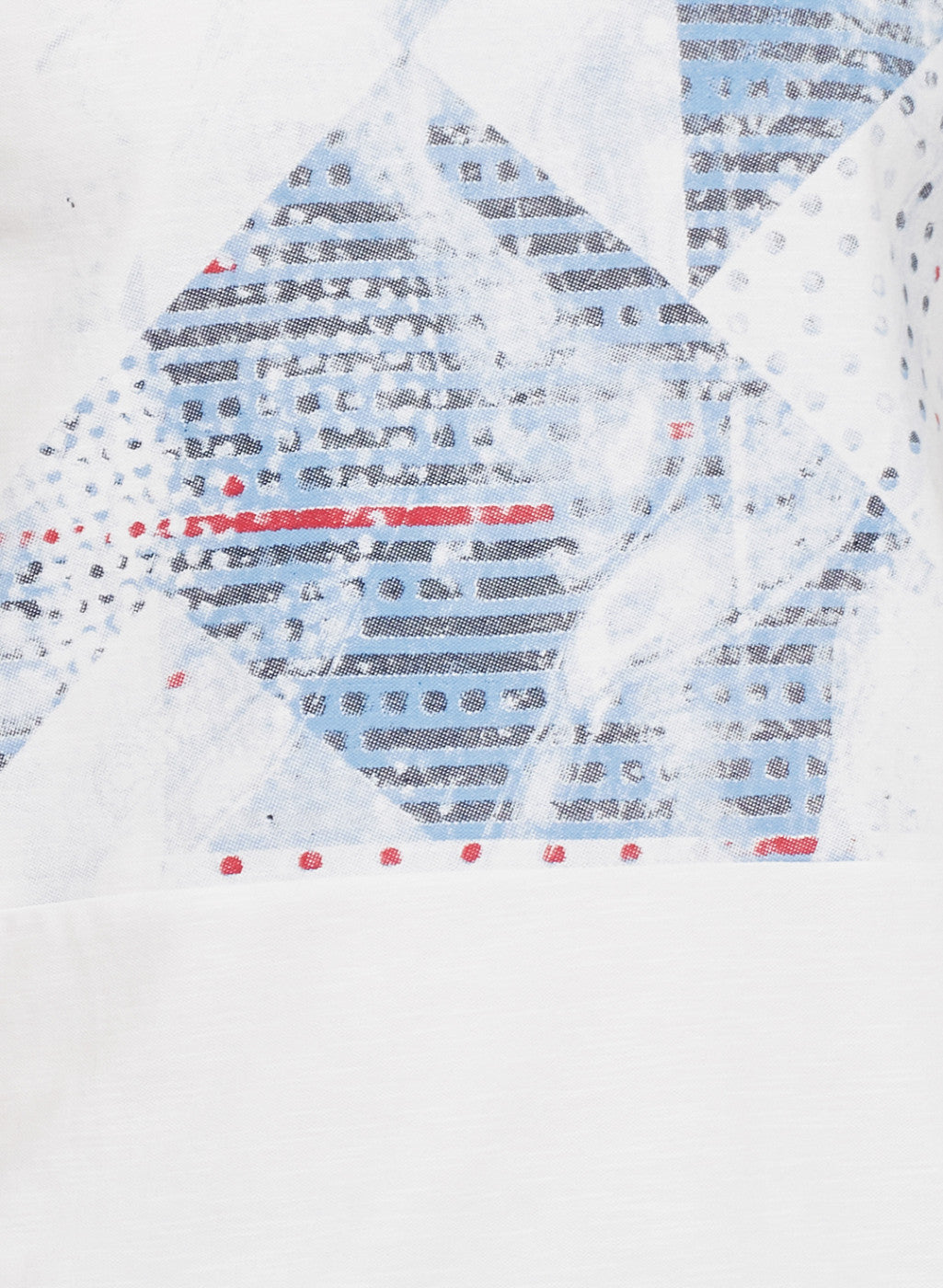Mens White Printed T-Shirt