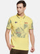 Mens Yellow Printed T-Shirt