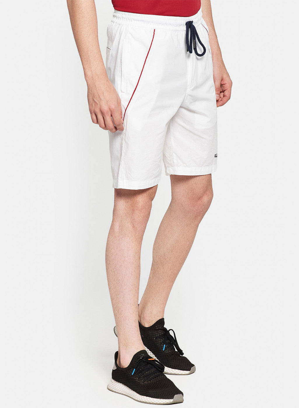 Mens White Plain Shorts