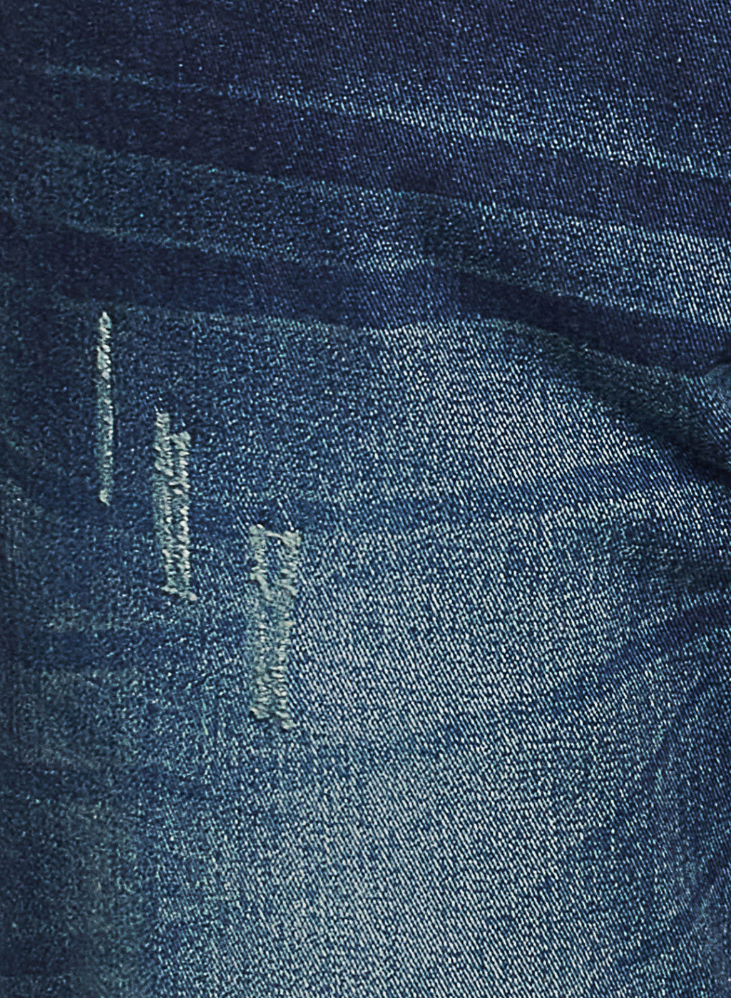 Mens Navy Blue Regular Denim