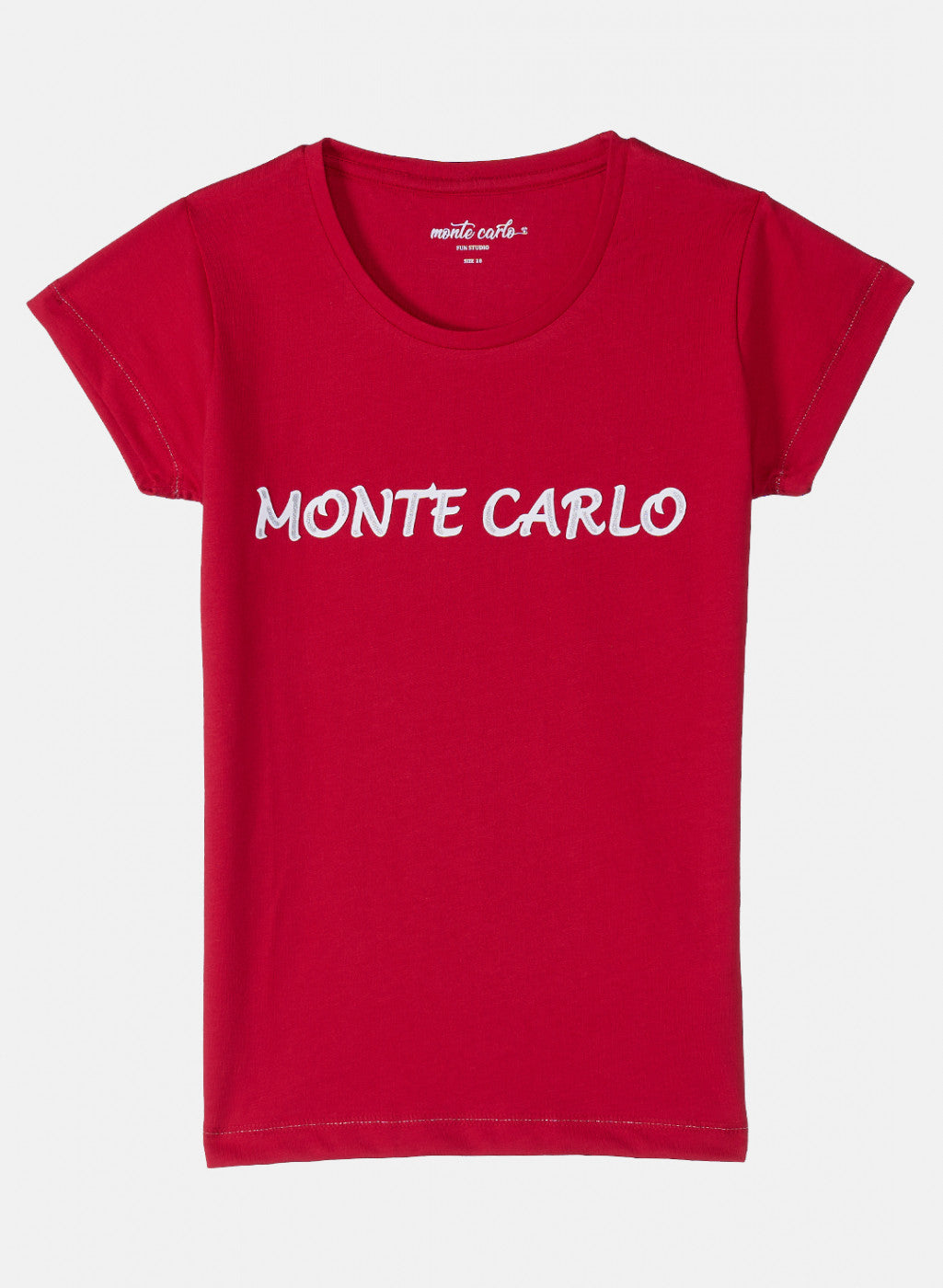 Girls Red Printed Top
