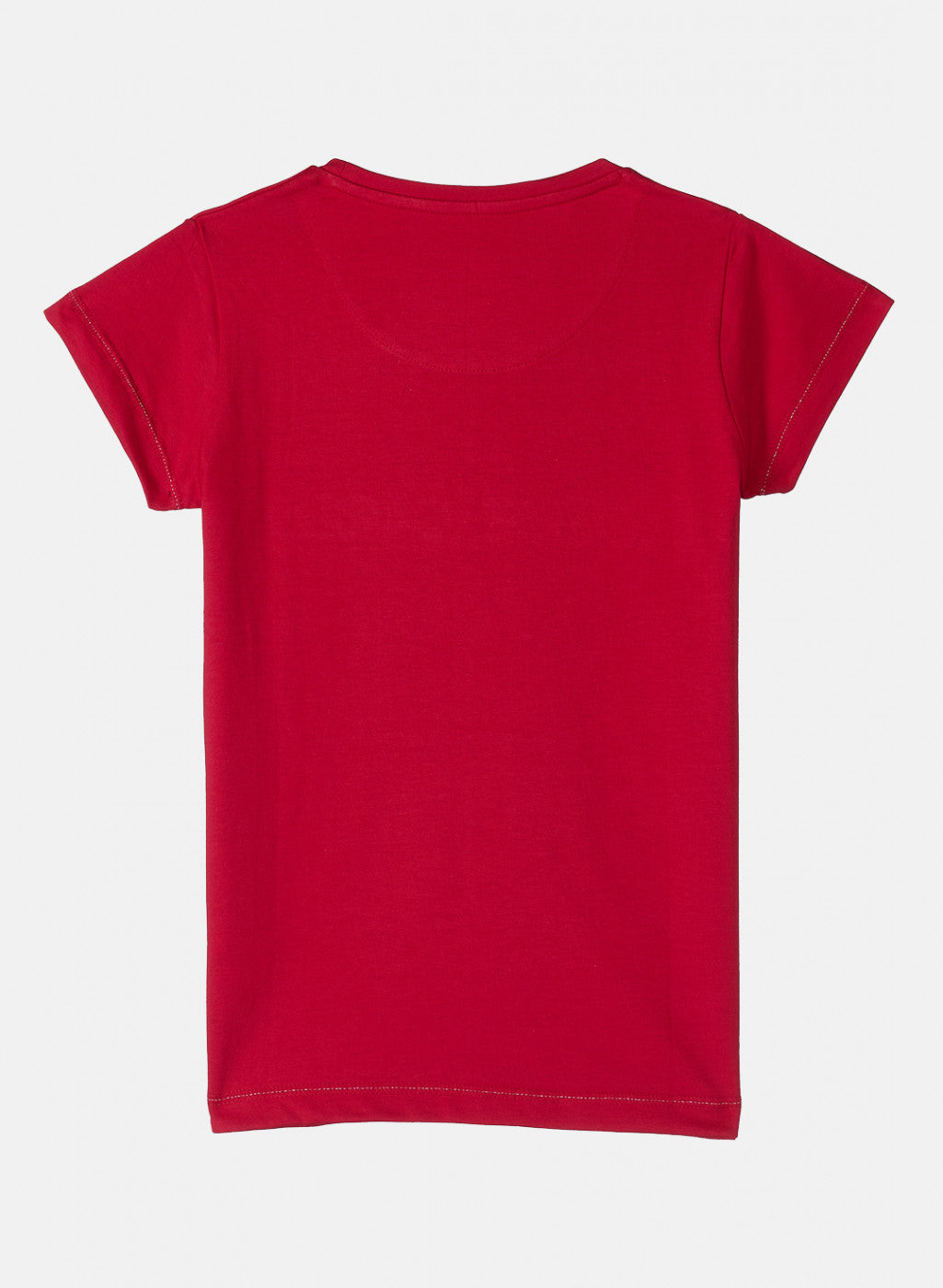 Girls Red Printed Top