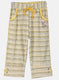 Girls Yellow Printed Capri
