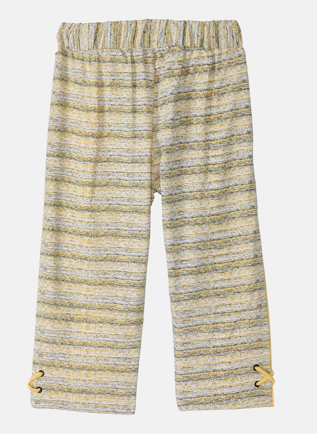 Girls Yellow Printed Capri