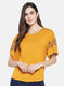 Womens Mustard Plain Top