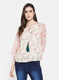 Womens Multi Color Printed Top