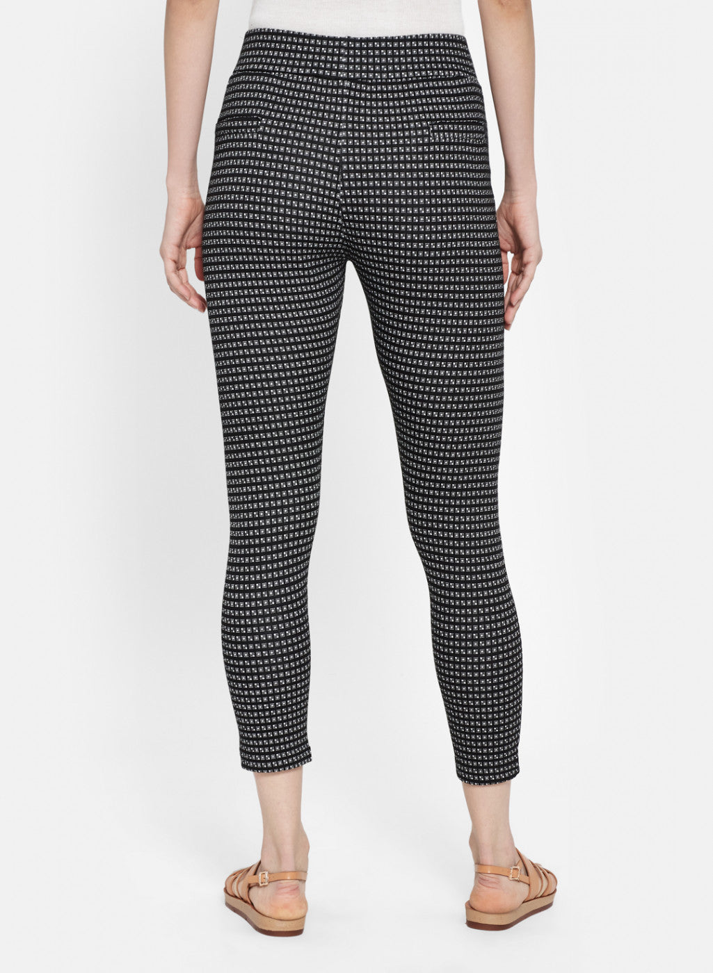 Womens Black Jaquard Jegging