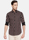 Mens Black Stripe Shirt