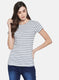 Womens Black Stripe Top