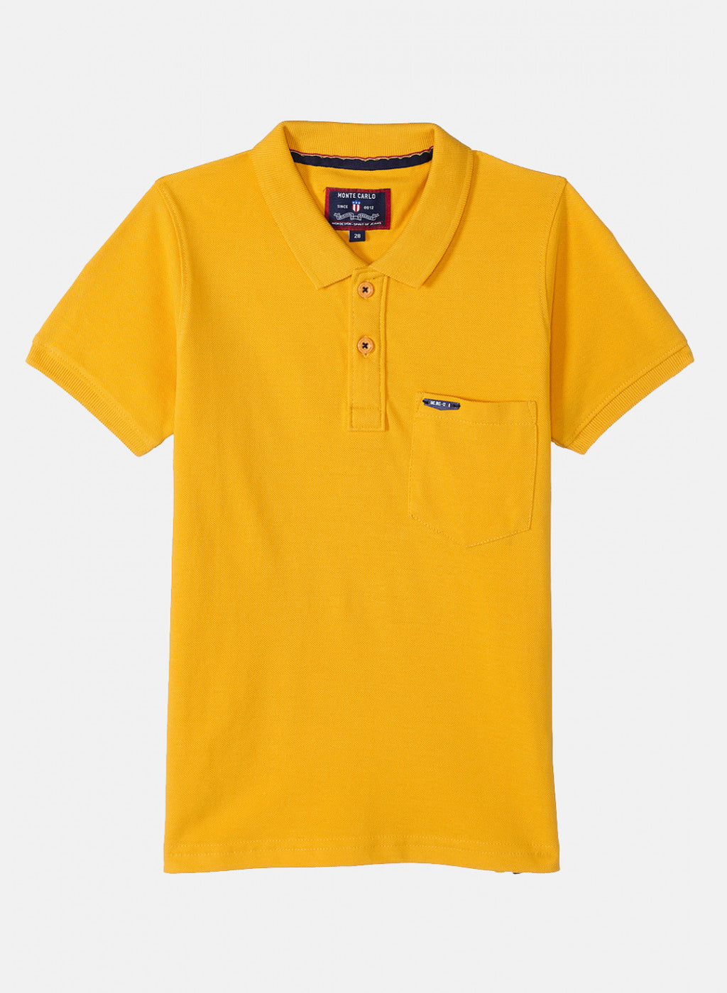 Boys Mustard Plain T-Shirt