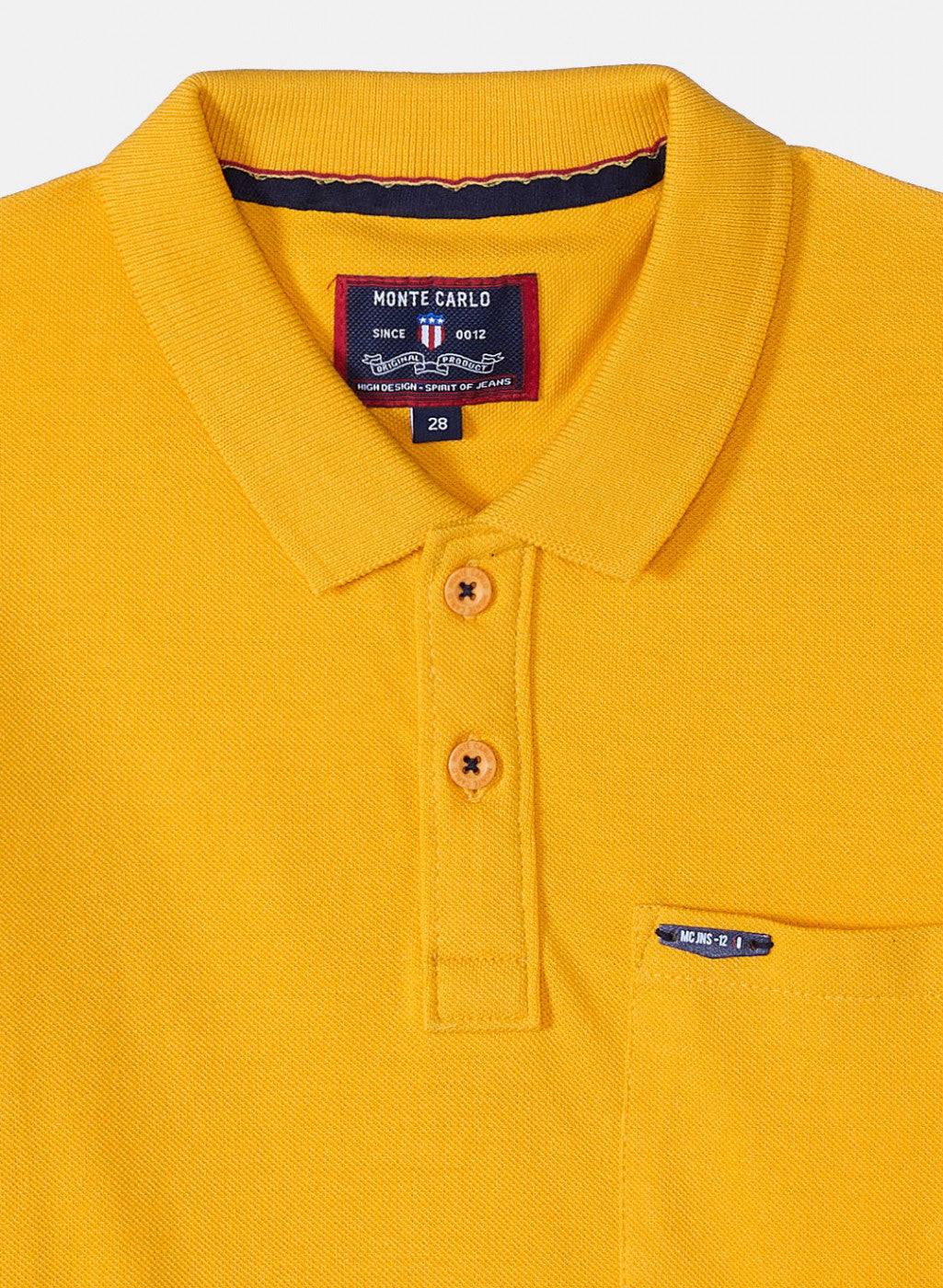 Boys Mustard Plain T-Shirt