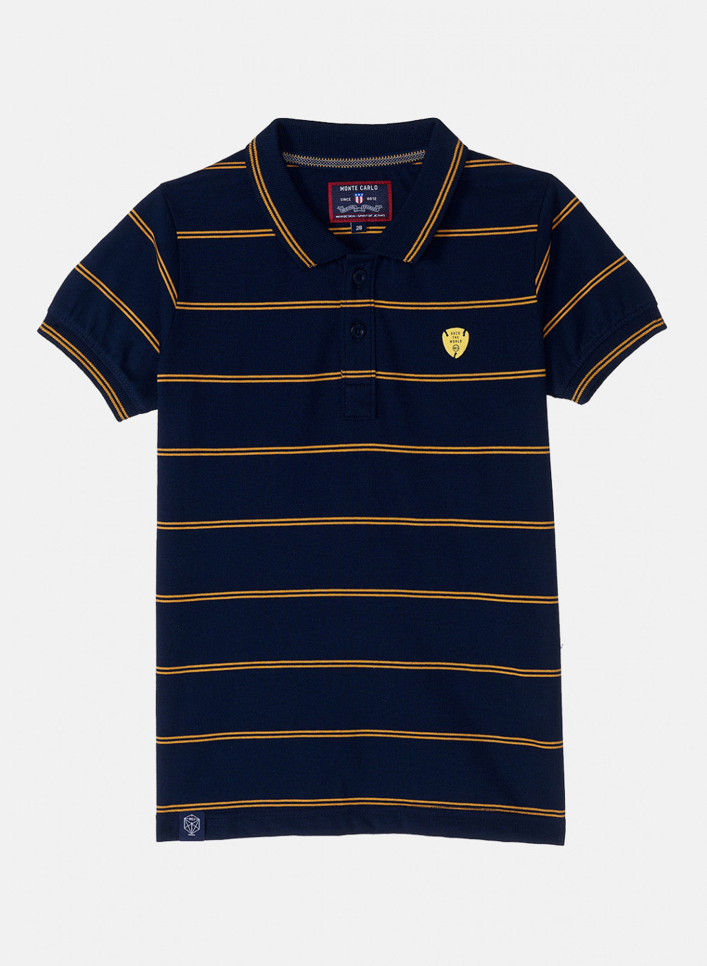 Boys Navy Blue Stripe T-Shirt
