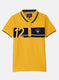 Boys Mustard Printed T-Shirt