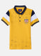 Boys Mustard Printed T-Shirt
