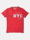 Boys Red Printed T-Shirt