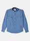 Boys Blue Stripe Shirt