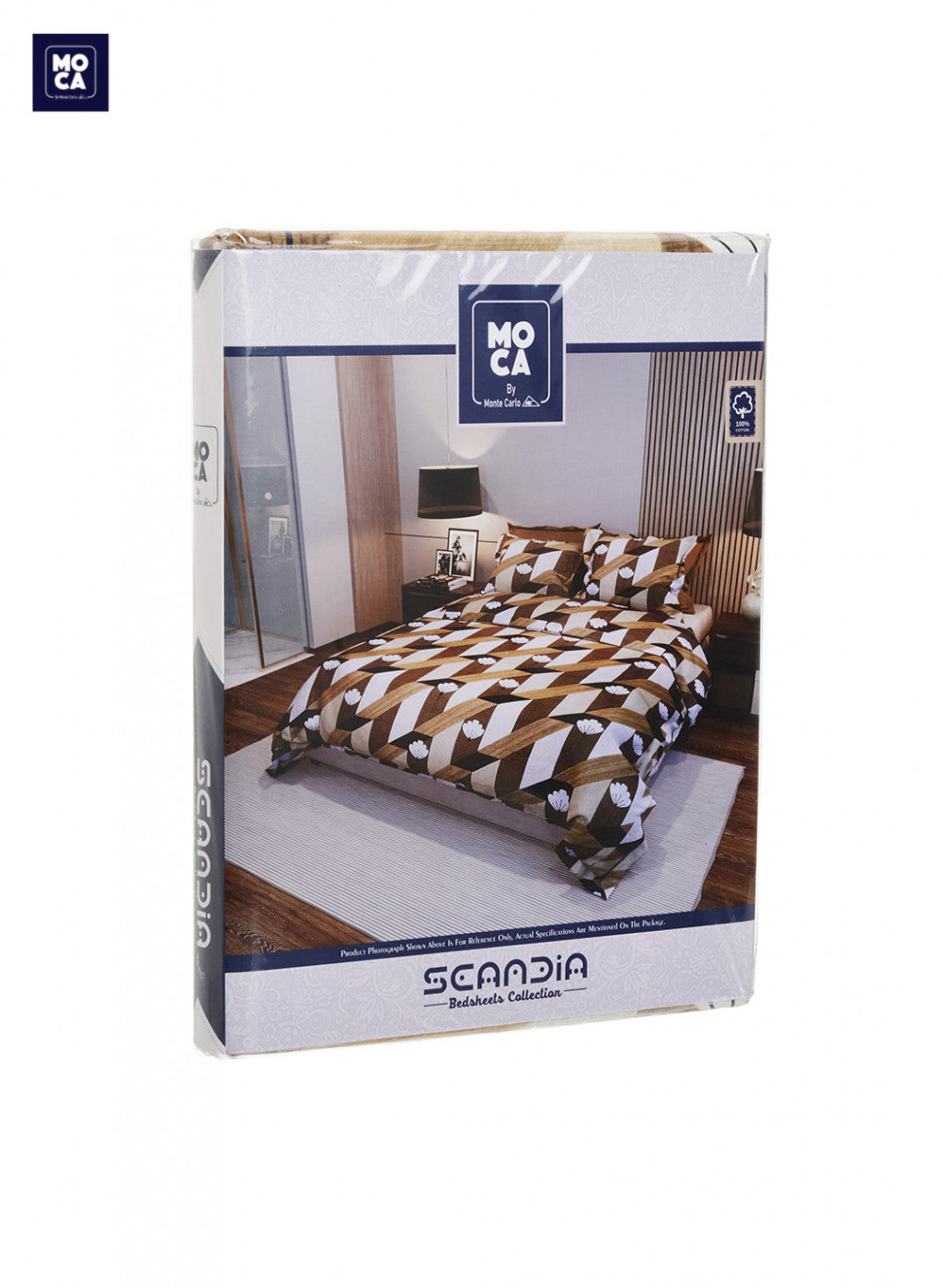 120 TC Cotton Double Bedsheet with 2 Pillow Covers