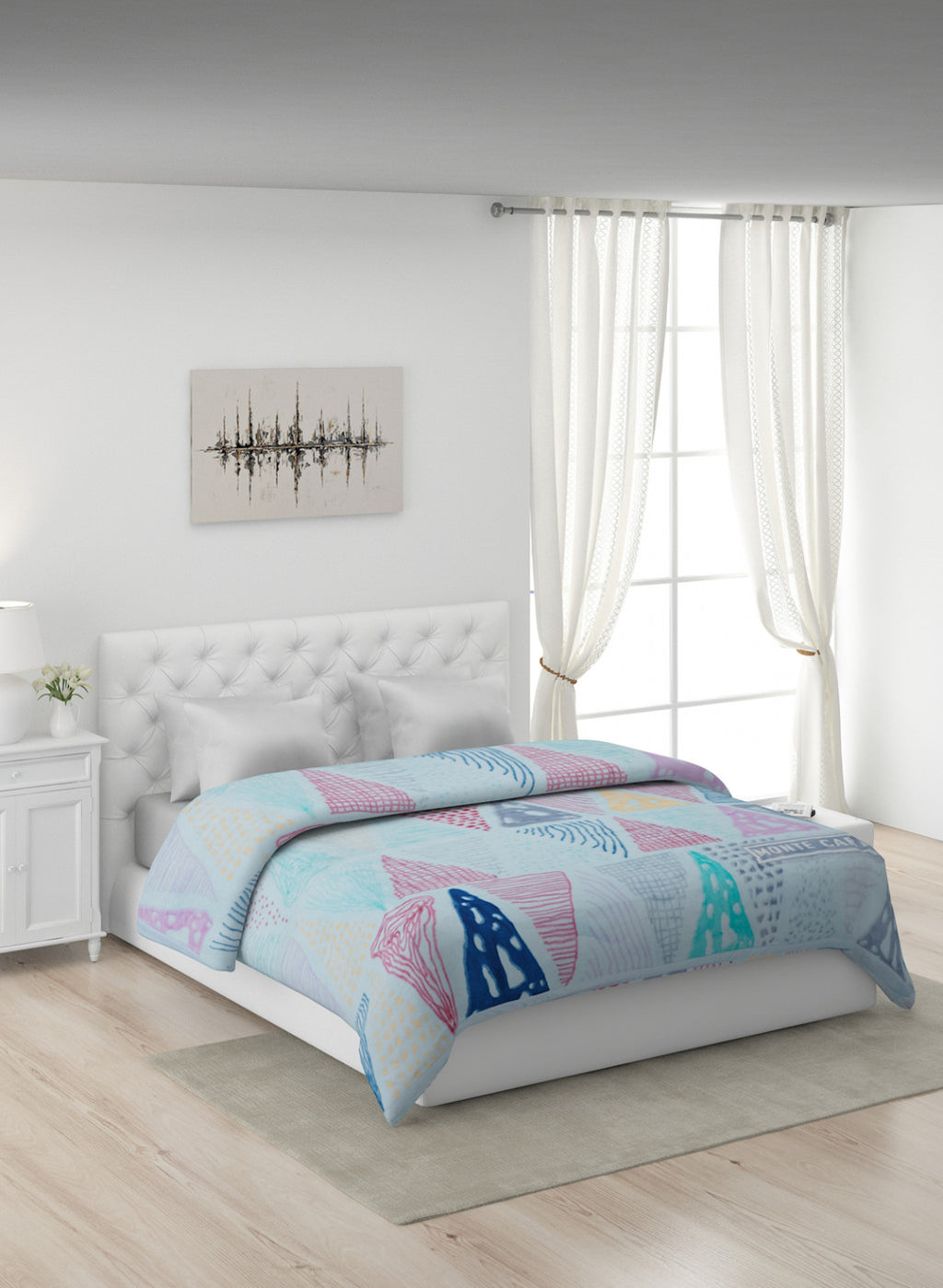 Printed Mink Double Blanket for Heavy Winter -2 Ply