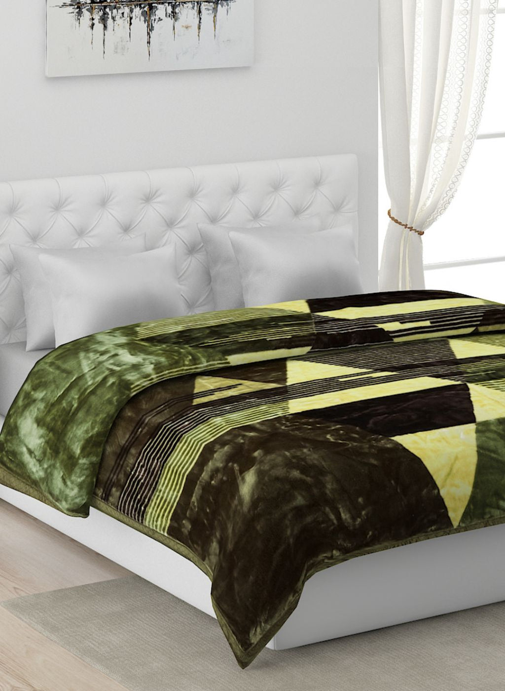 Printed Mink Double Blanket for Heavy Winter -2 Ply