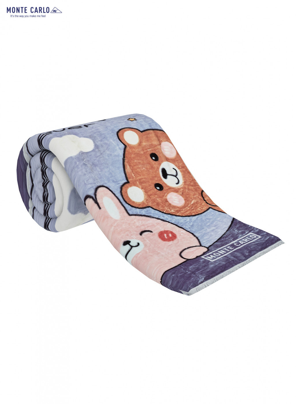 Printed Mink Single Blanket for Heavy Winter -2 Ply