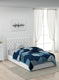 Printed Mink Single Blanket for Mild Winter -1 Ply