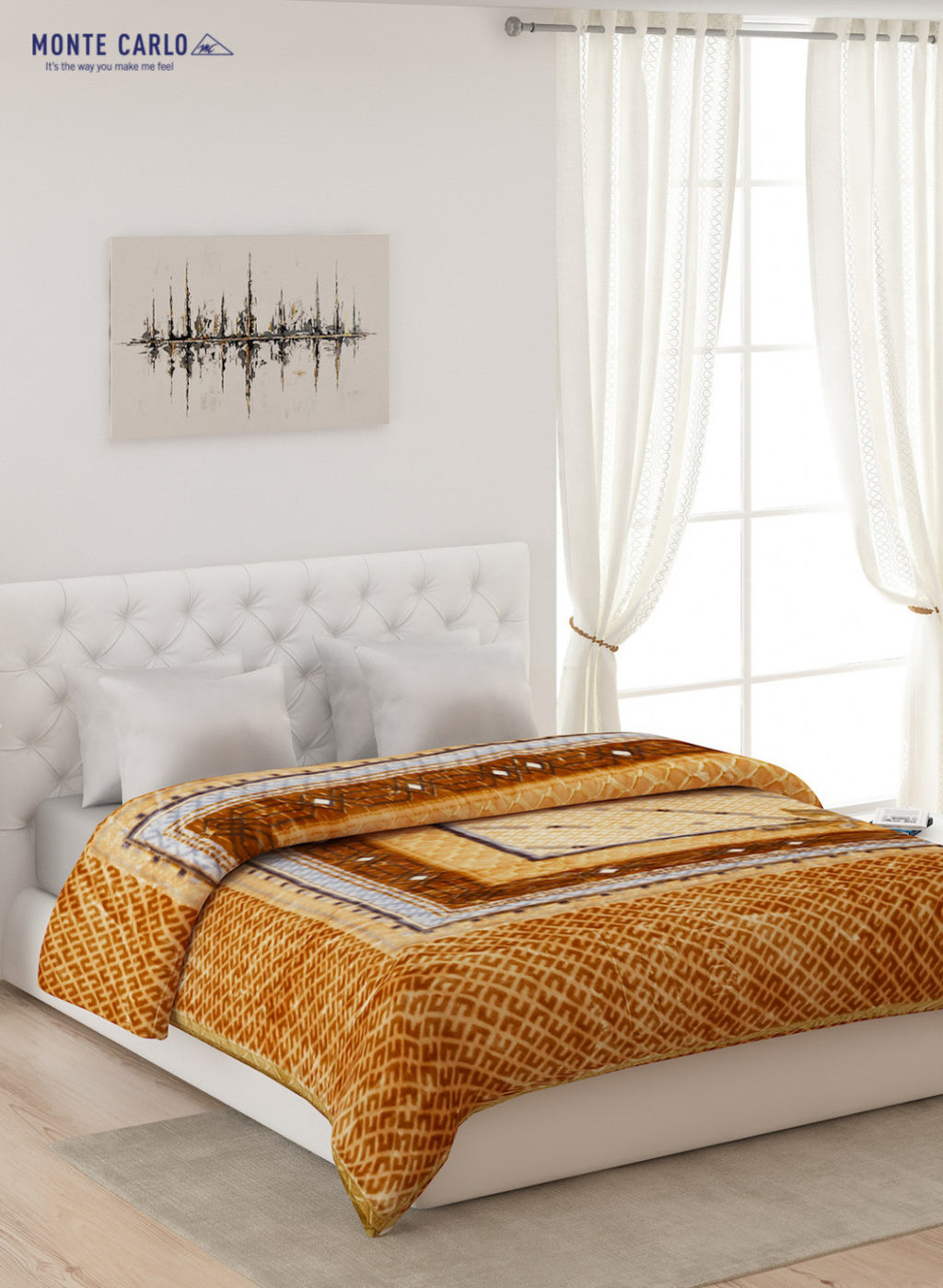 Double Bed Multicolor Mink Blanket - 2 Ply