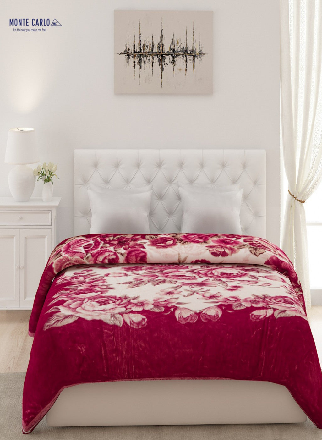 Double Bed Multicolor Mink Blanket - 2 Ply