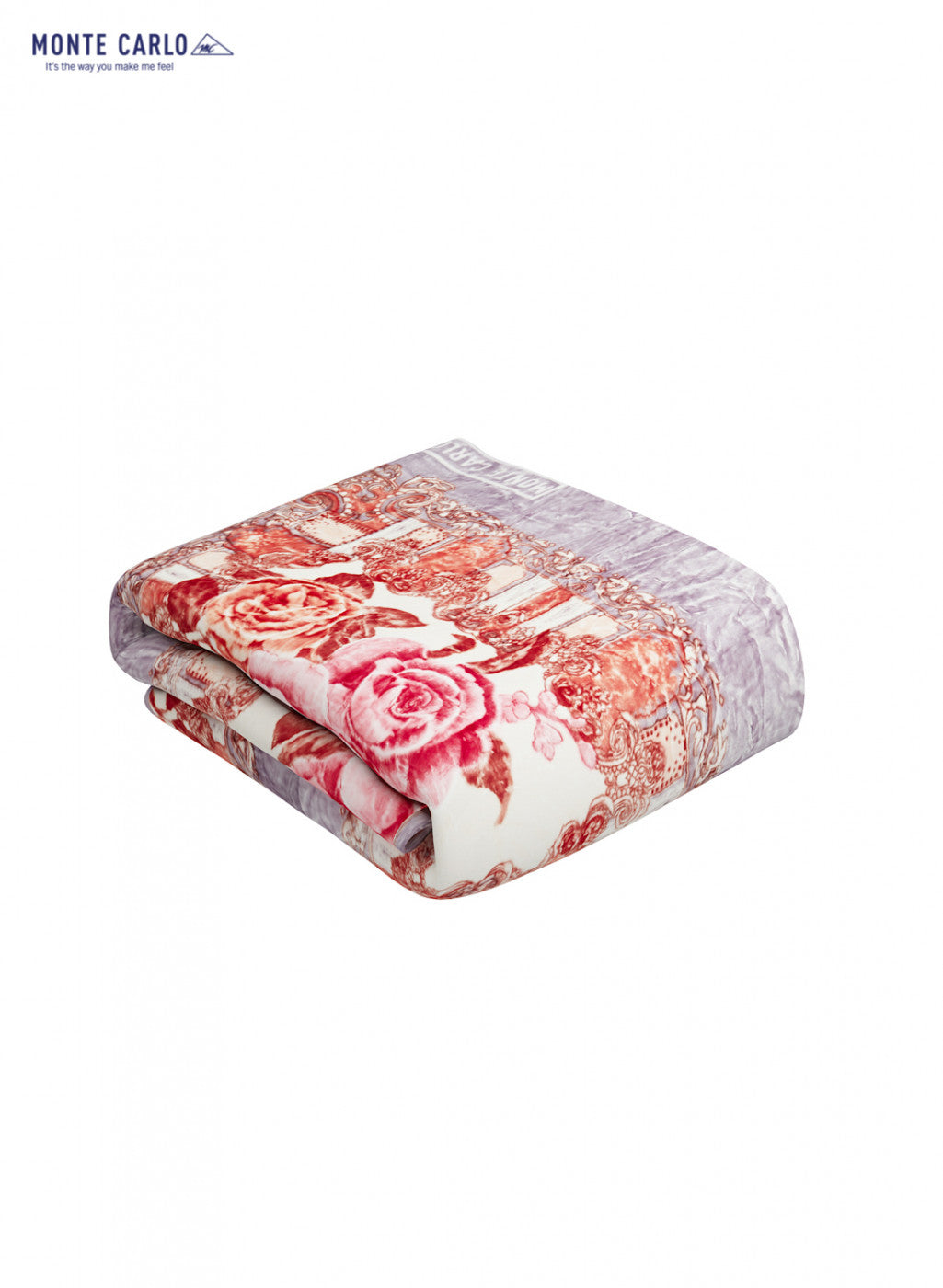 Double Bed Multicolor Mink Blanket - 3 Ply