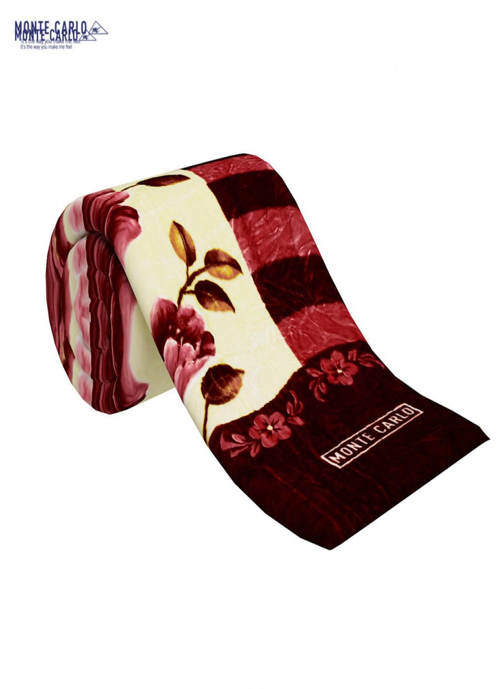 Double Bed Multicolor Mink Blanket - 3 Ply