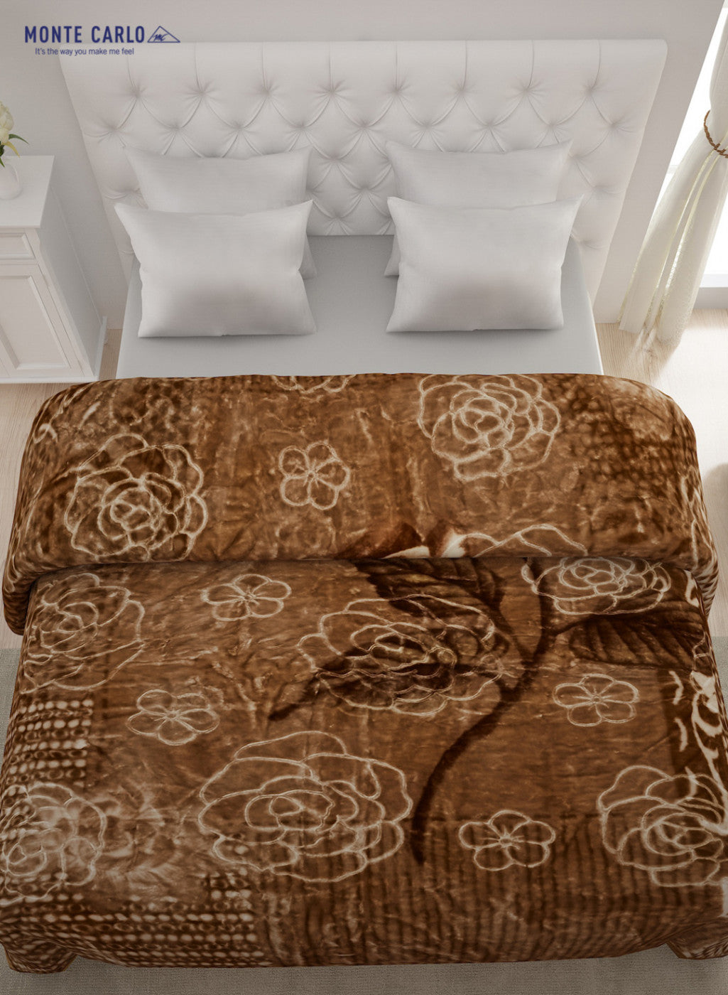 Double Bed Multicolor Mink Blanket - 2 Ply