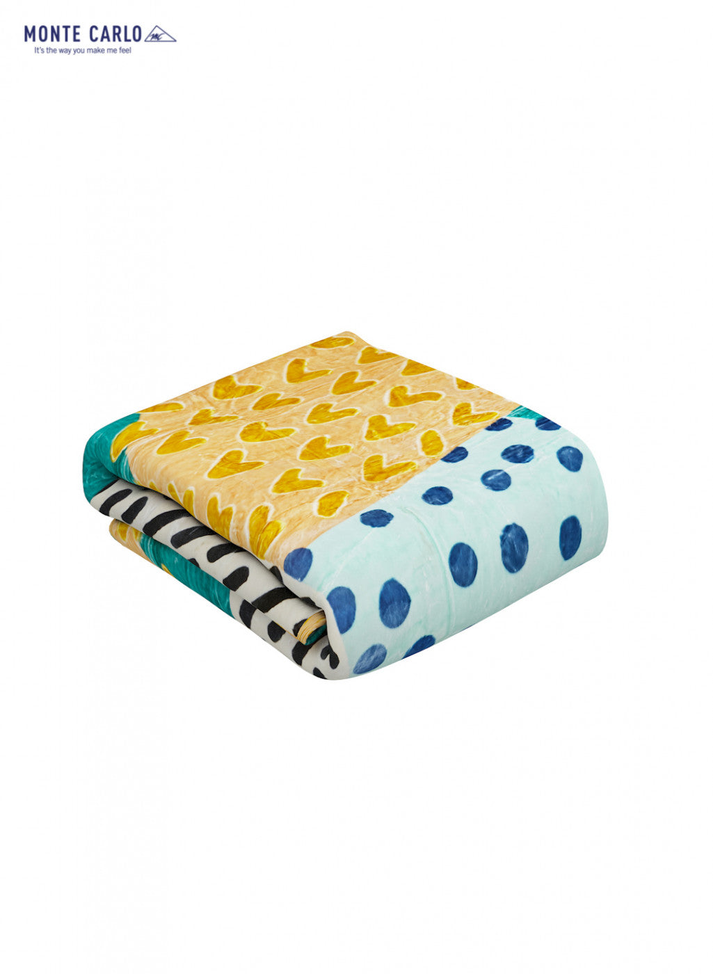 Double Bed Multicolor Mink Blanket - 1 Ply