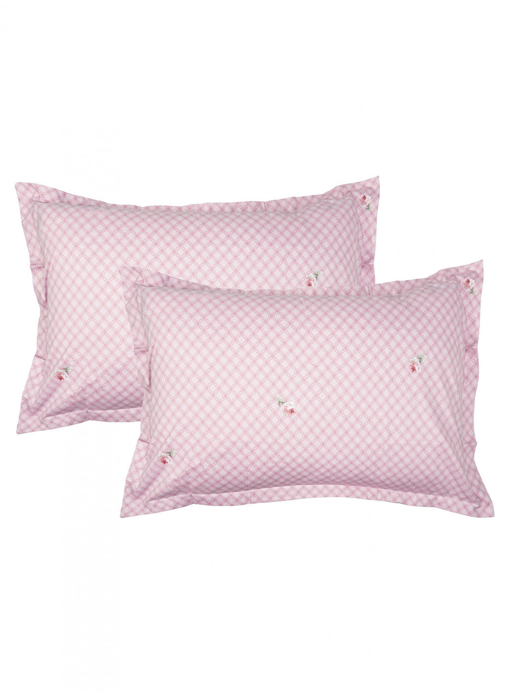 Multicolor 128 TC Bedsheet with 2 Pillow Covers (Romance)