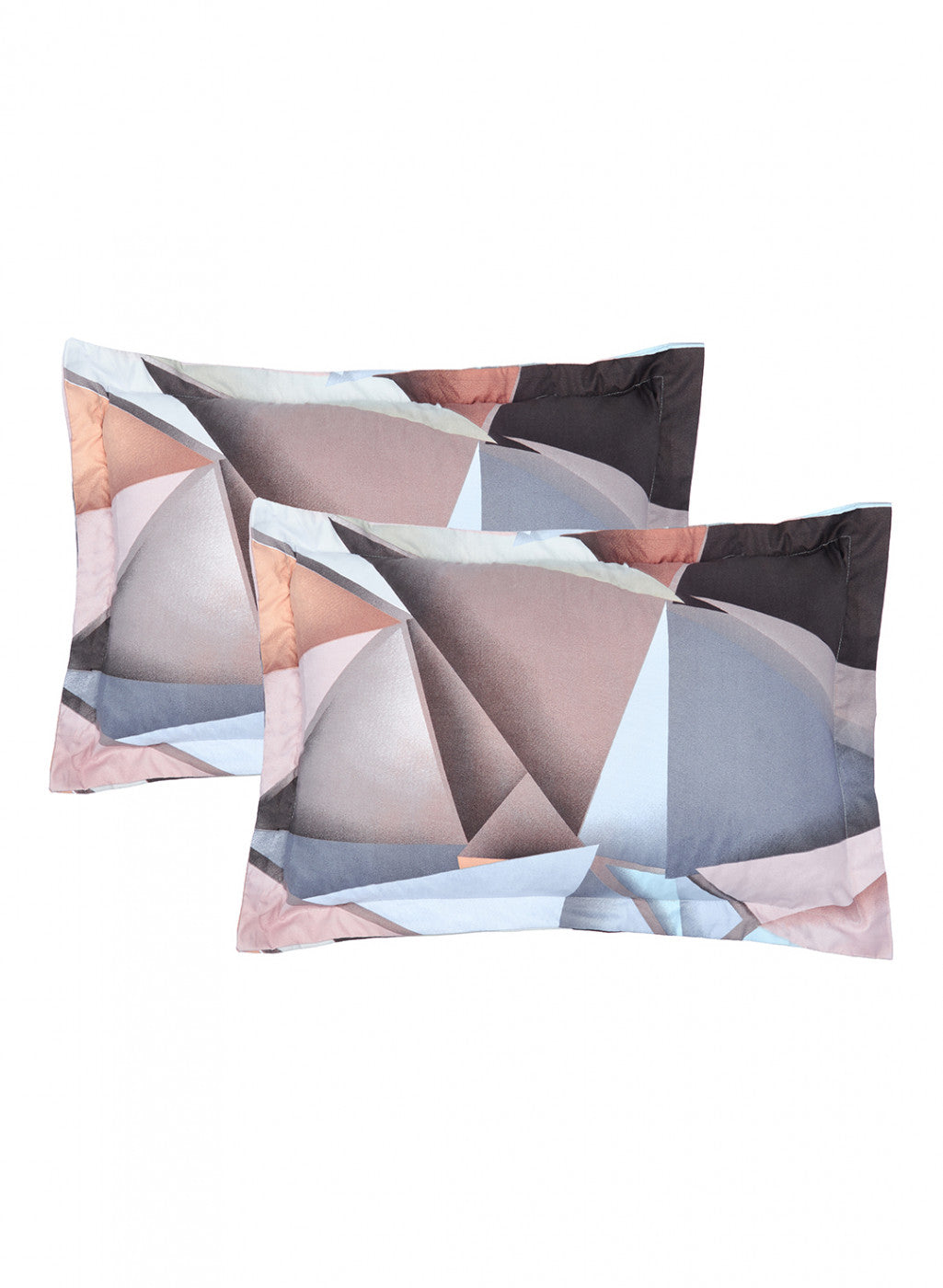 Multi Color 130 GSM Bedsheet with 2 Pillow Covers + 1 Duvet