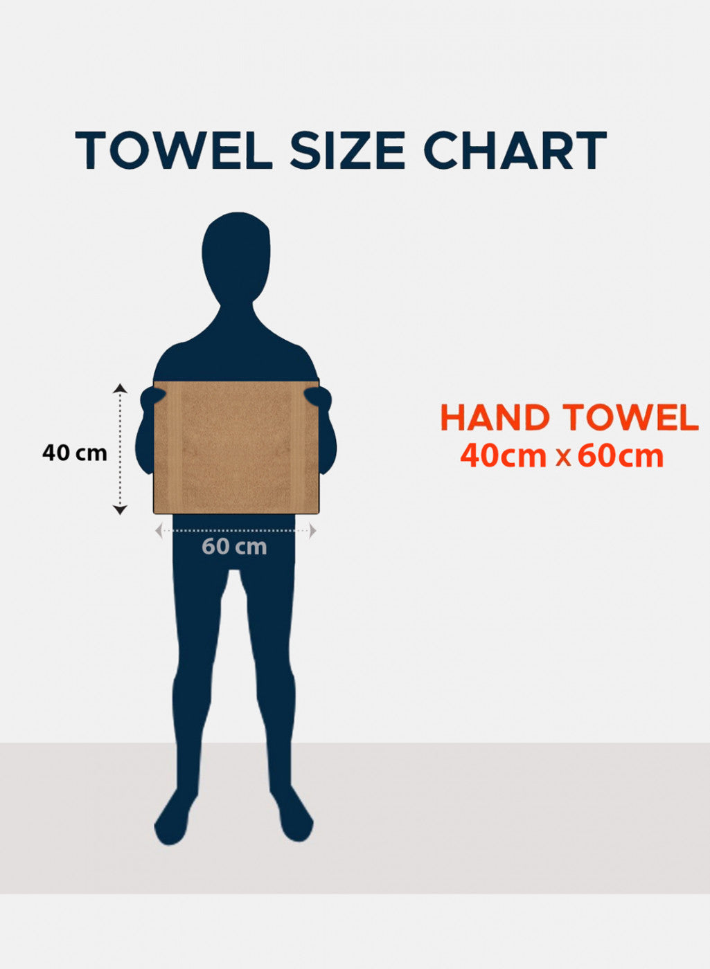 Brown Cotton 400 GSM Hand Towels (Pack of 2)